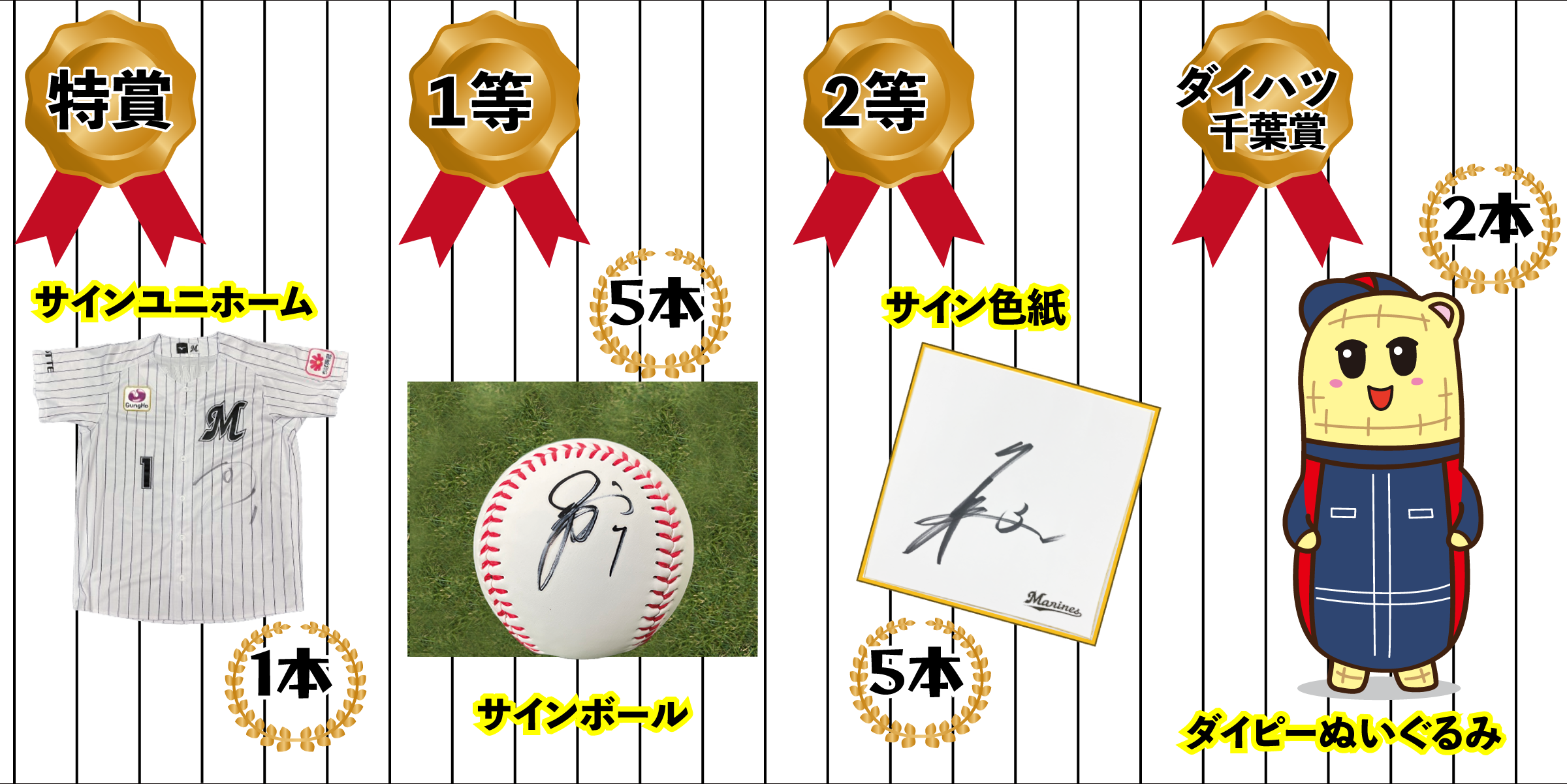 マリーンズグッズが当たる抽選会